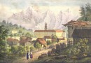 Antique Print – Pfeffers, Convent and Village (Sold)