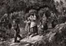 La Fete-Dieu – Antique Engraving of a Traditional Procession in the Valais